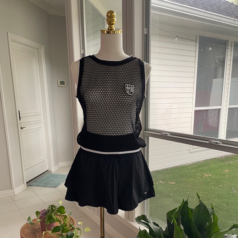 Black Mesh Top (NWOT)
